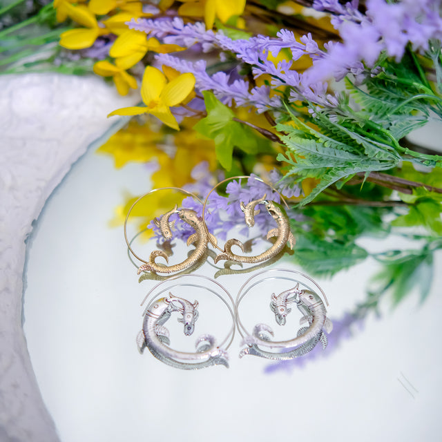 Ethnic Style Fish Hoop Earring