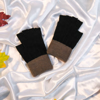 Warm Knitted Style Half Finger Convertible Gloves/Mitten