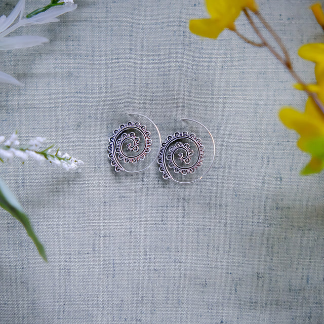 Spiral Hoop Boho Earring