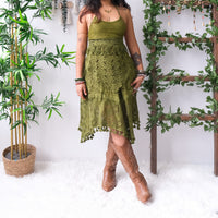 Forest Muse Crochet Halter & Skirt Set