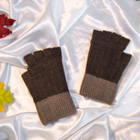 Warm Knitted Style Half Finger Convertible Gloves/Mitten
