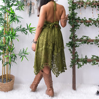 Forest Muse Crochet Halter & Skirt Set
