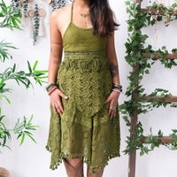 Forest Muse Crochet Halter & Skirt Set