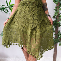 Forest Muse Crochet Halter & Skirt Set