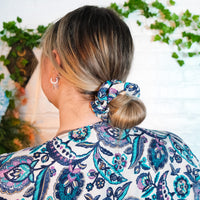 Boho Floral Scrunchies