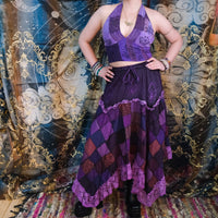 Patchwork Assymetrical Lace Skirt