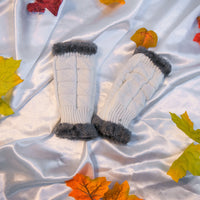 Warm Fingerless Fleece Lined Convertible Gloves