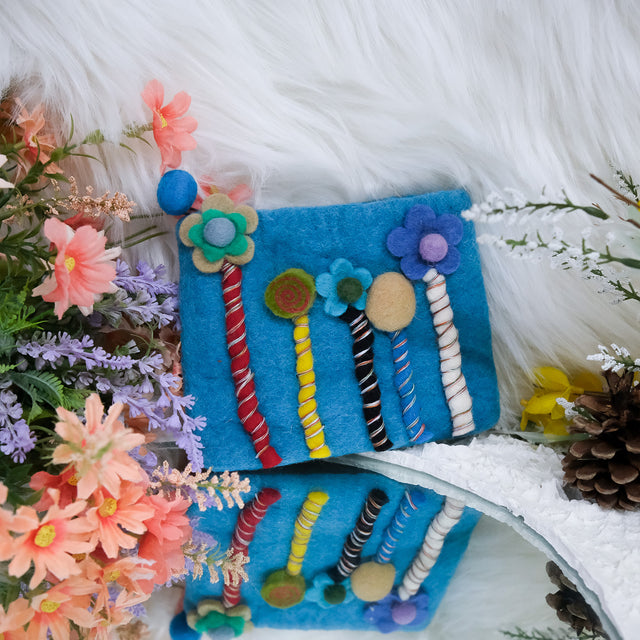 Handmade Flower Felt Purse