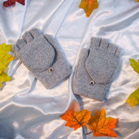 Warm  Half Finger Convertible Gloves/Mitten