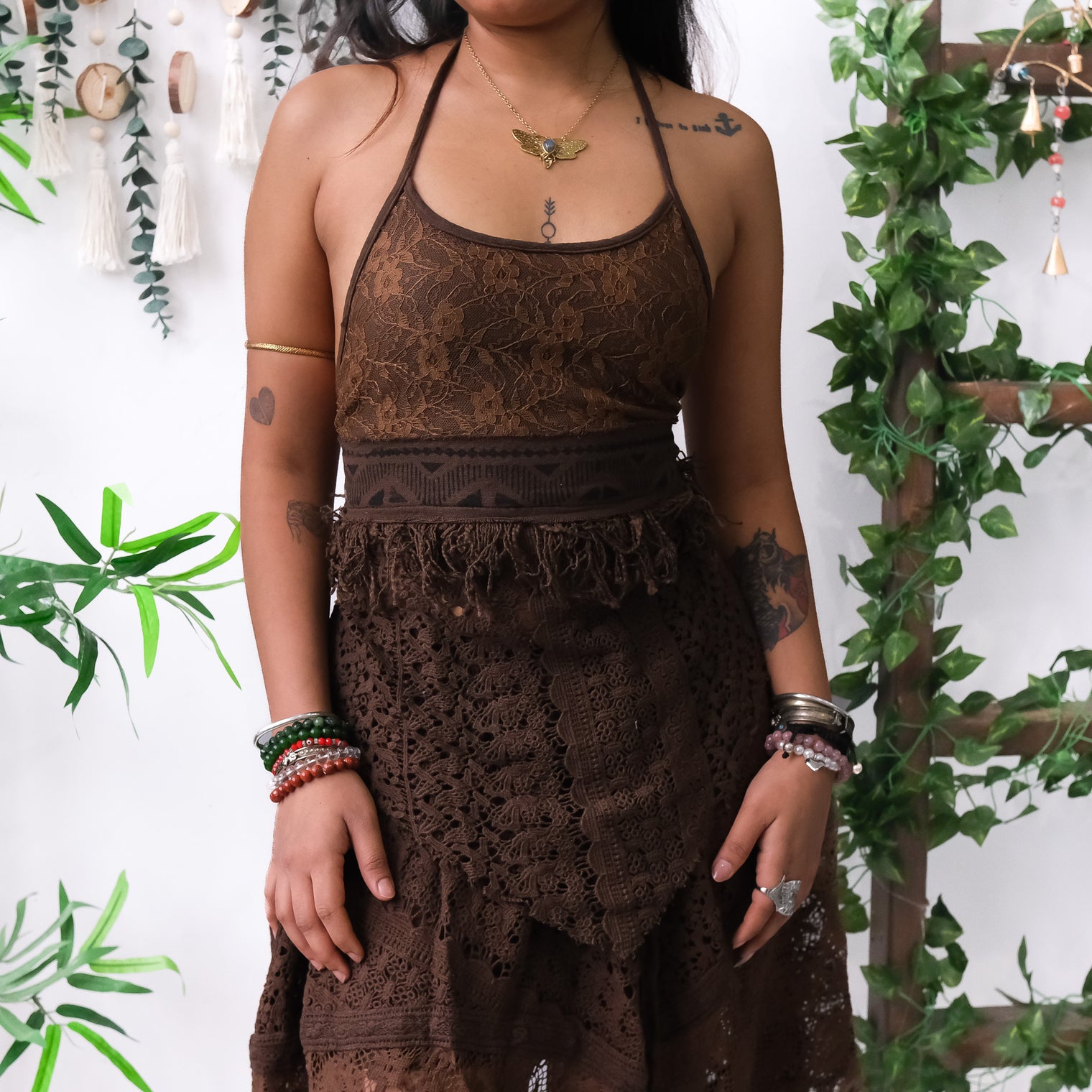 Forest Muse Crochet Halter & Skirt Set