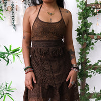 Forest Muse Crochet Halter & Skirt Set