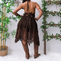 Forest Muse Crochet Halter & Skirt Set