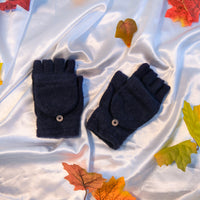 Warm  Half Finger Convertible Gloves/Mitten