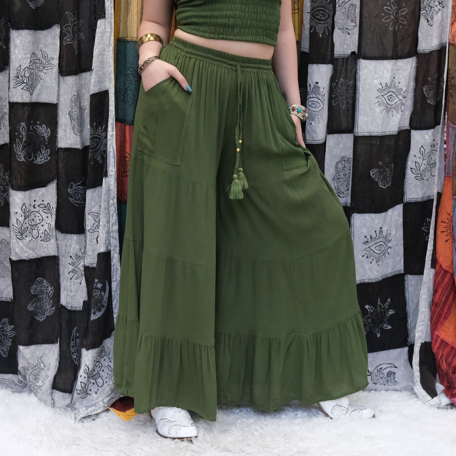 Willow Tiered Boho  Palazzo Pants