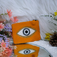 Evil Eye Felted Purse
