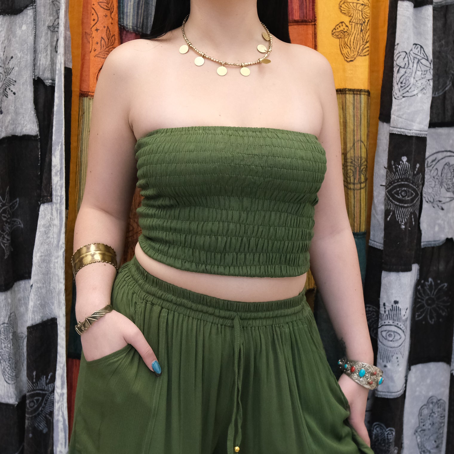 Festival Ready Smocked Tube Top