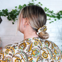Boho Floral Scrunchies