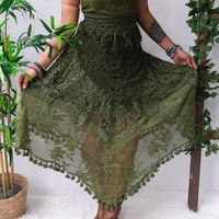 Forest Muse Crochet Halter & Skirt Set