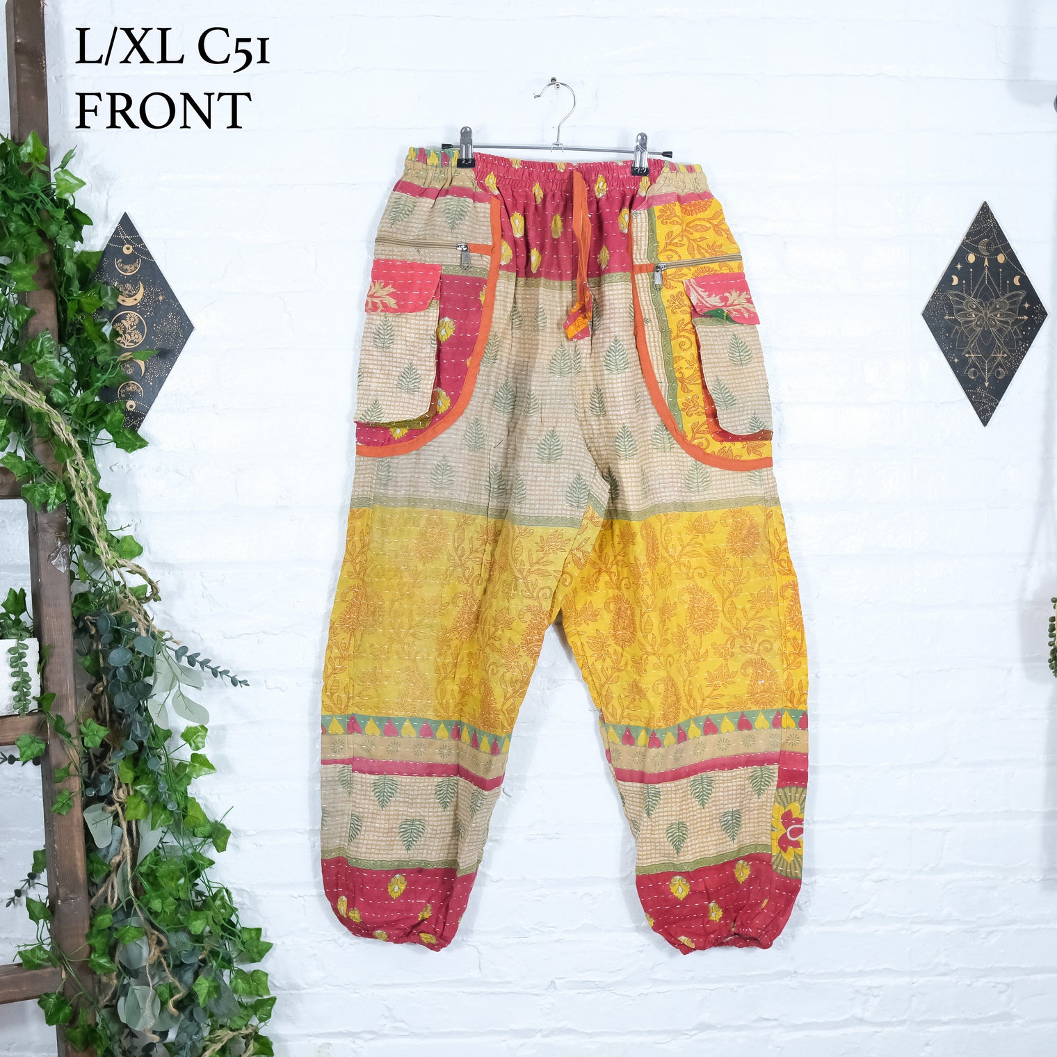 Kantha Boho Unisex Baggy Joggers