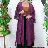 Cosmic Boheme Lace Kimono with Pockets