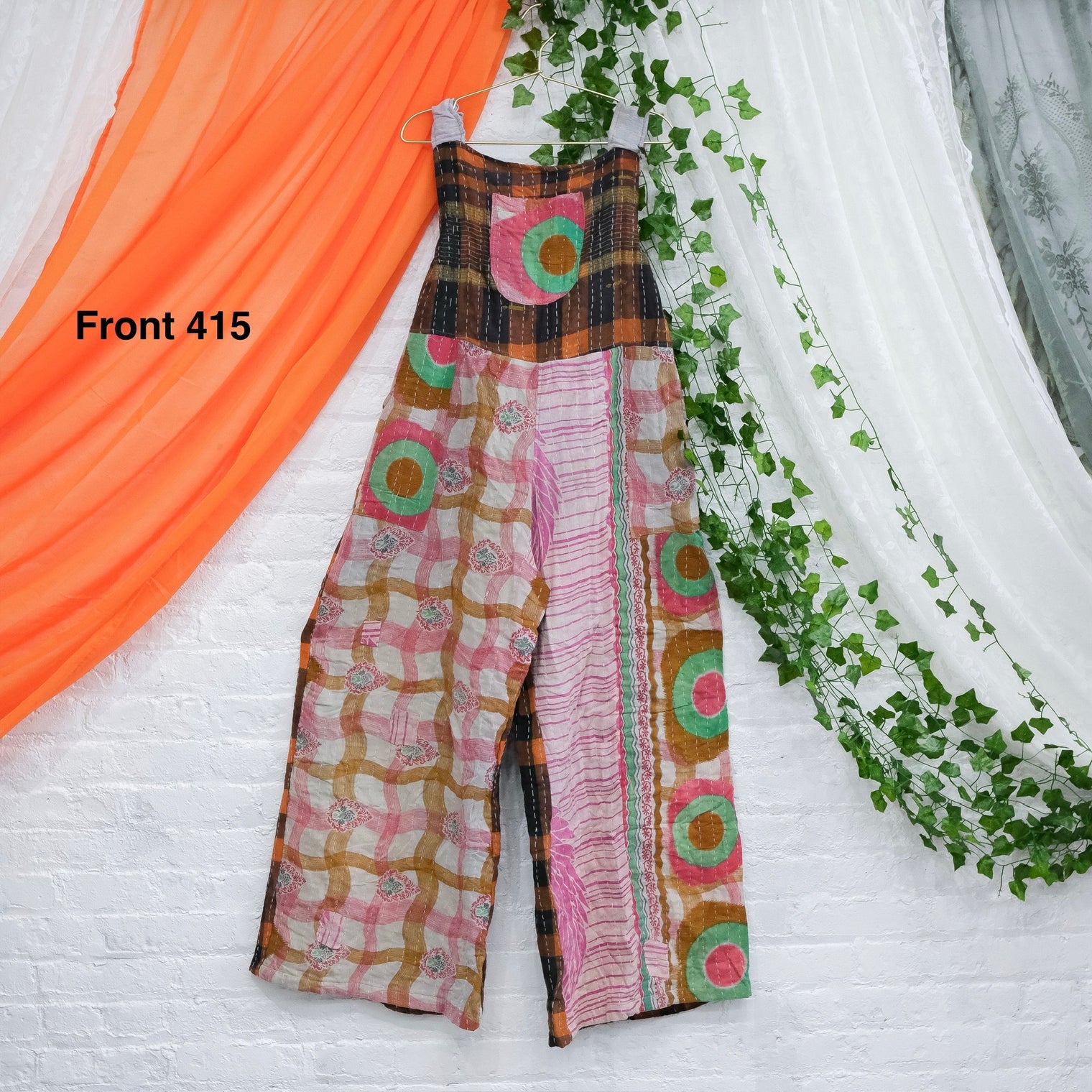 Kantha Wide Leg Boho Jumpsuit