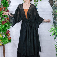 Cosmic Boheme Lace Kimono with Pockets