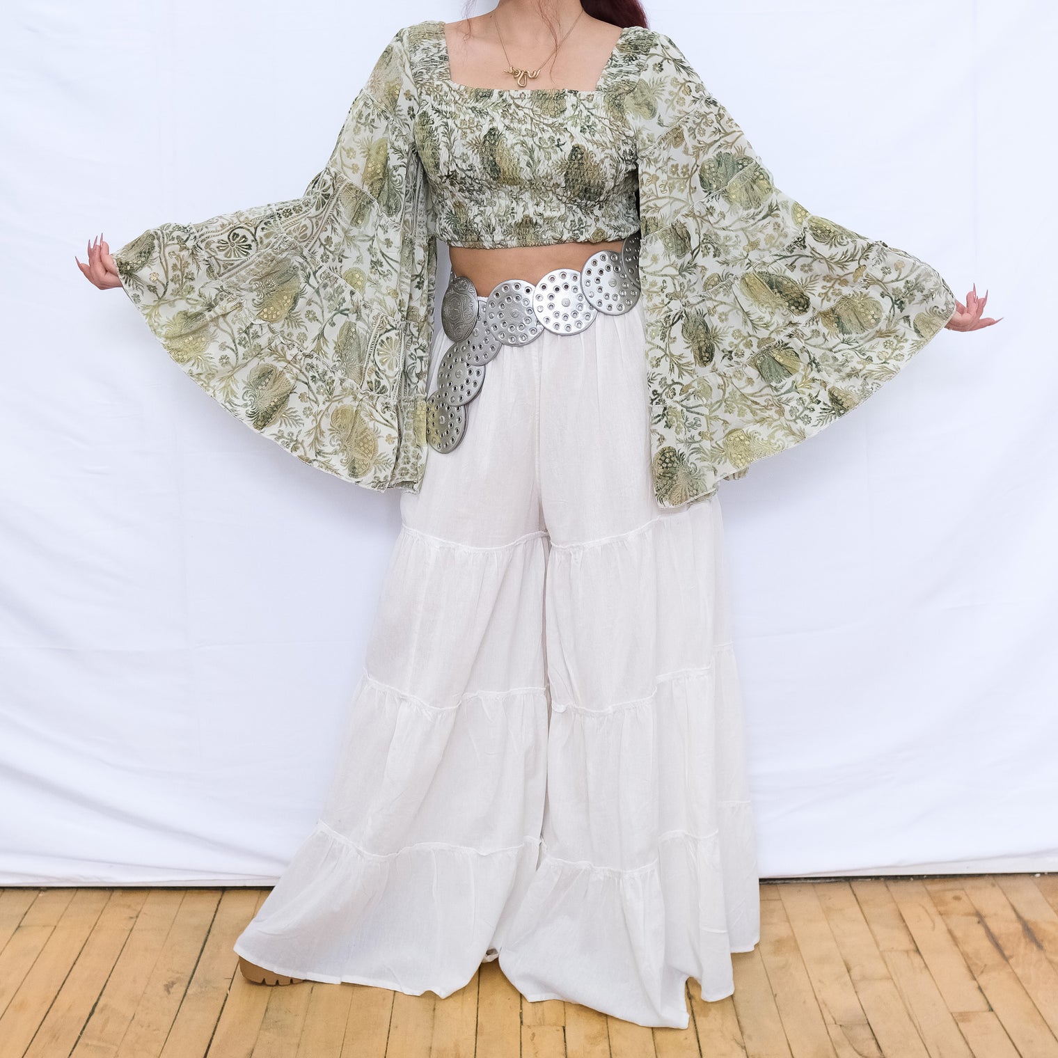 Fairy Goddess Ruffle Sleeve Top