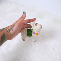 Handmade Felt Llama Keychain