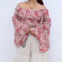 Fairy Goddess Ruffle Sleeve Top