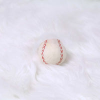 Handmade Felt Baseball Keychain
