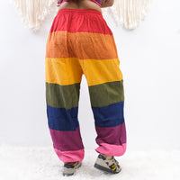 Rainbow Pride Cotton Harem Pants
