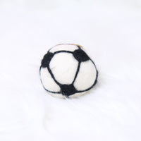 Handmade Felt Soccer Ball Keychain
