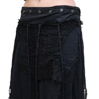 Fairy Grunge Cotton Wrap Maxi Skirt