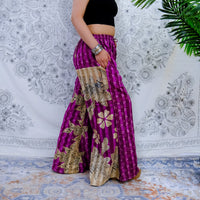 Kantha Stitched Bliss Flowy Leg Pants