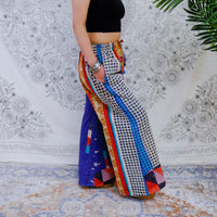 Kantha Stitched Bliss Wide Leg Pants