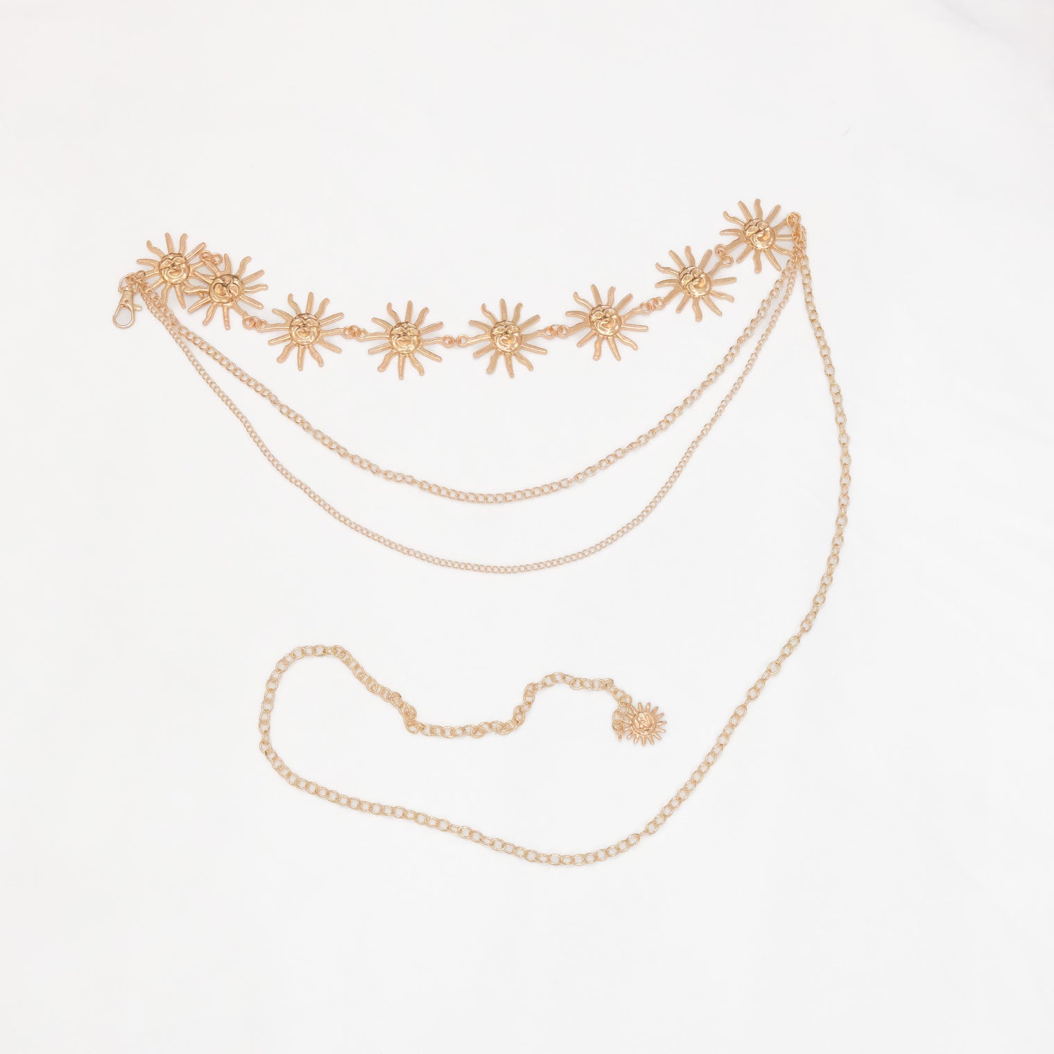 Plus Size Celestial Sun Chain Belt