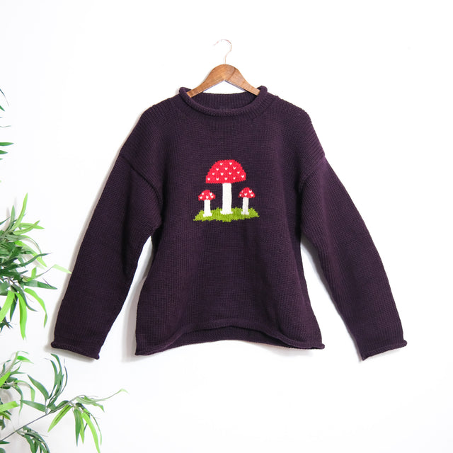 Mushroom Magic Knitted Sweater
