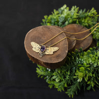 Boho Butterfly Crystal Necklace