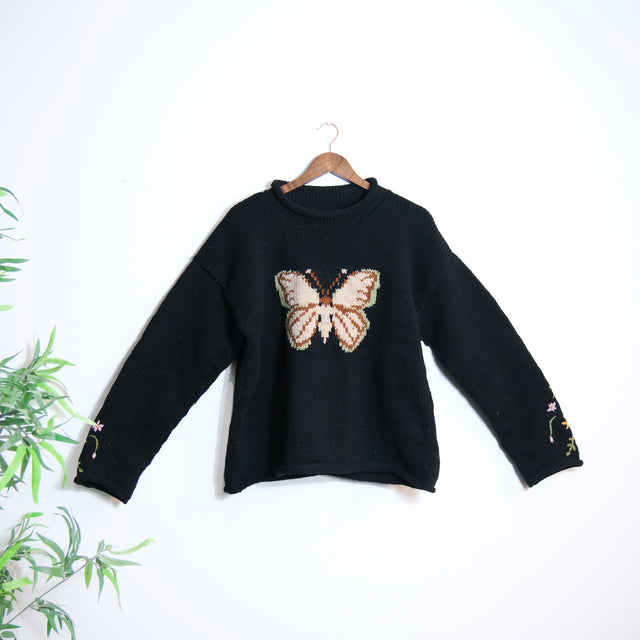 Butterfly Bliss Knit Sweater