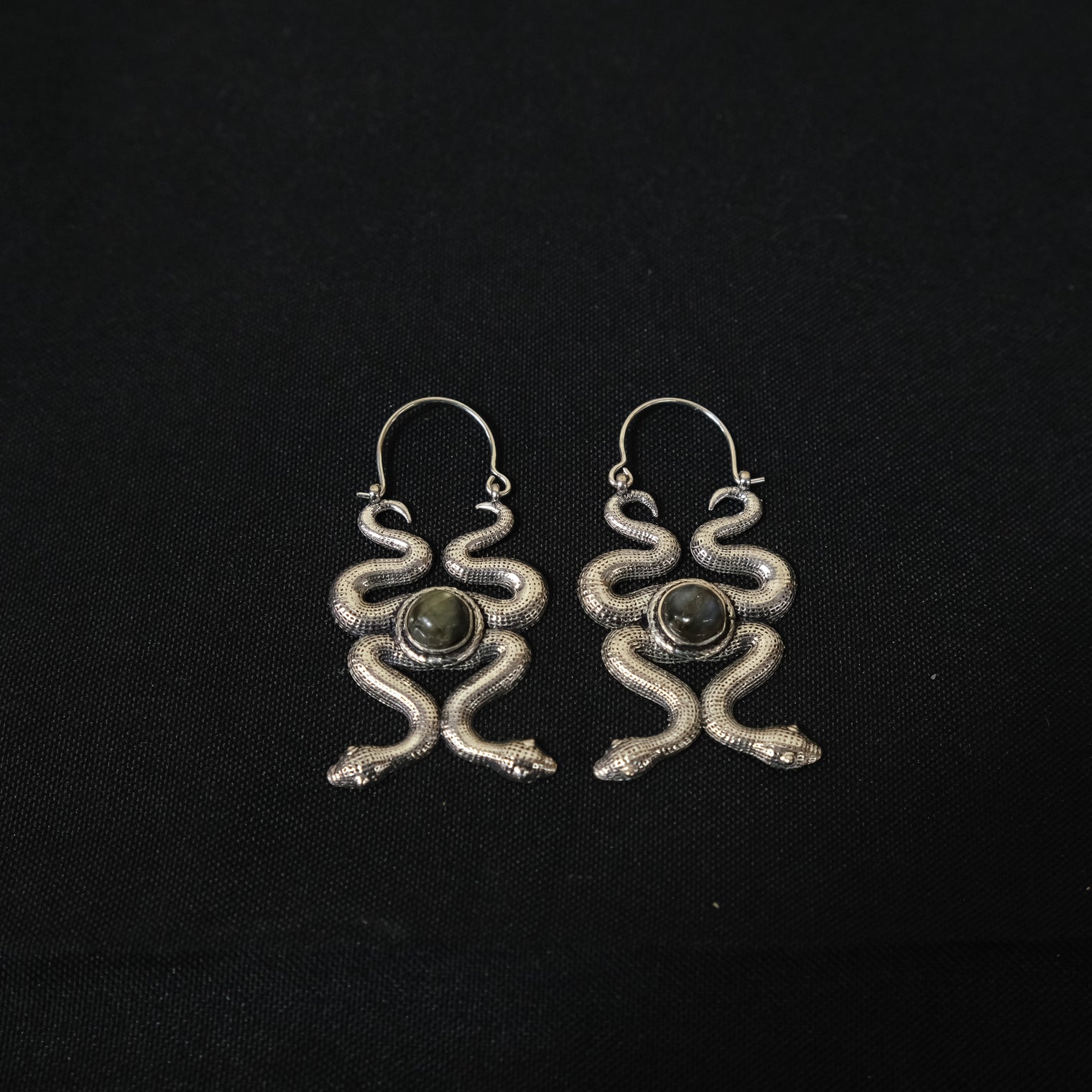 Dangle Goth Snake Earring