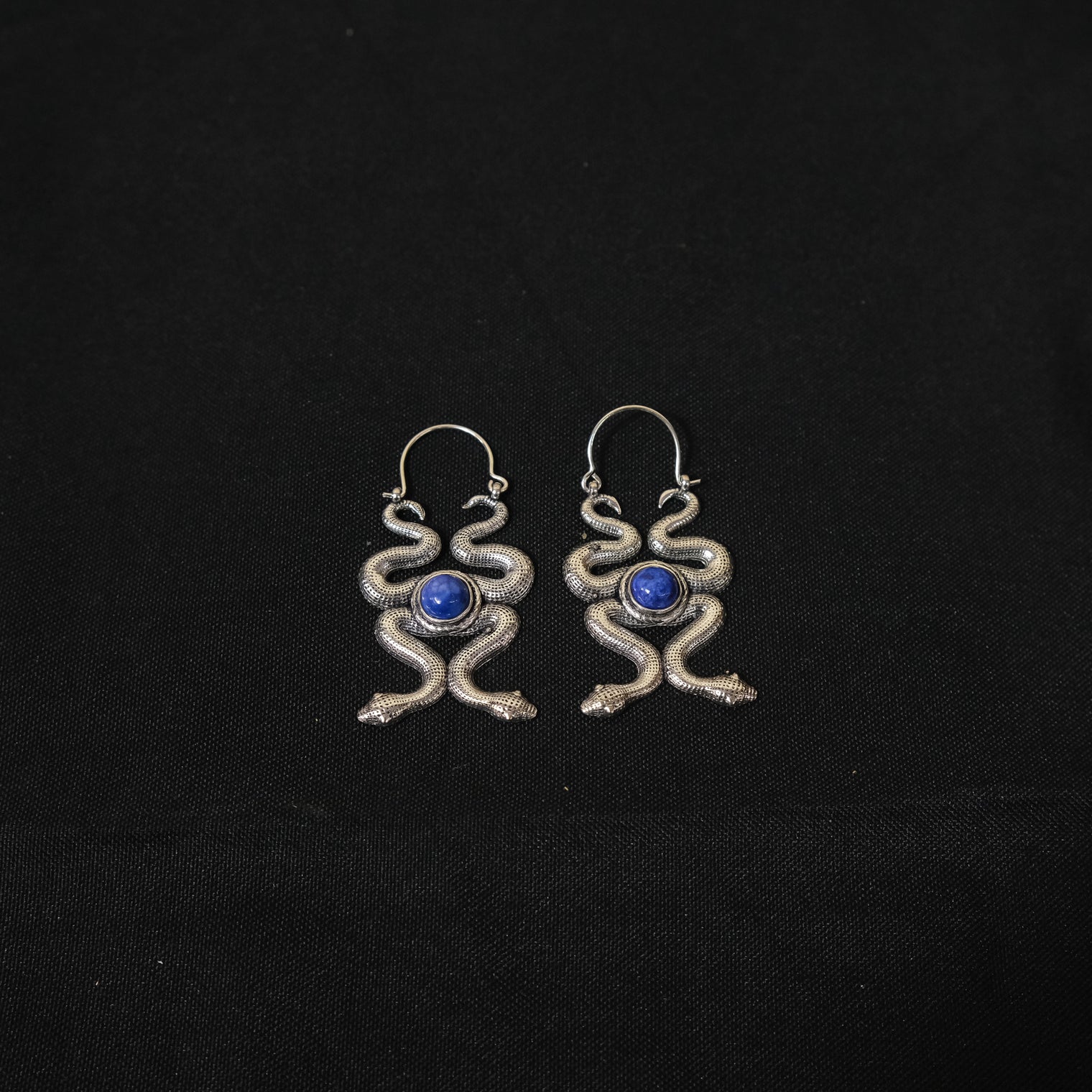 Dangle Goth Snake Earring