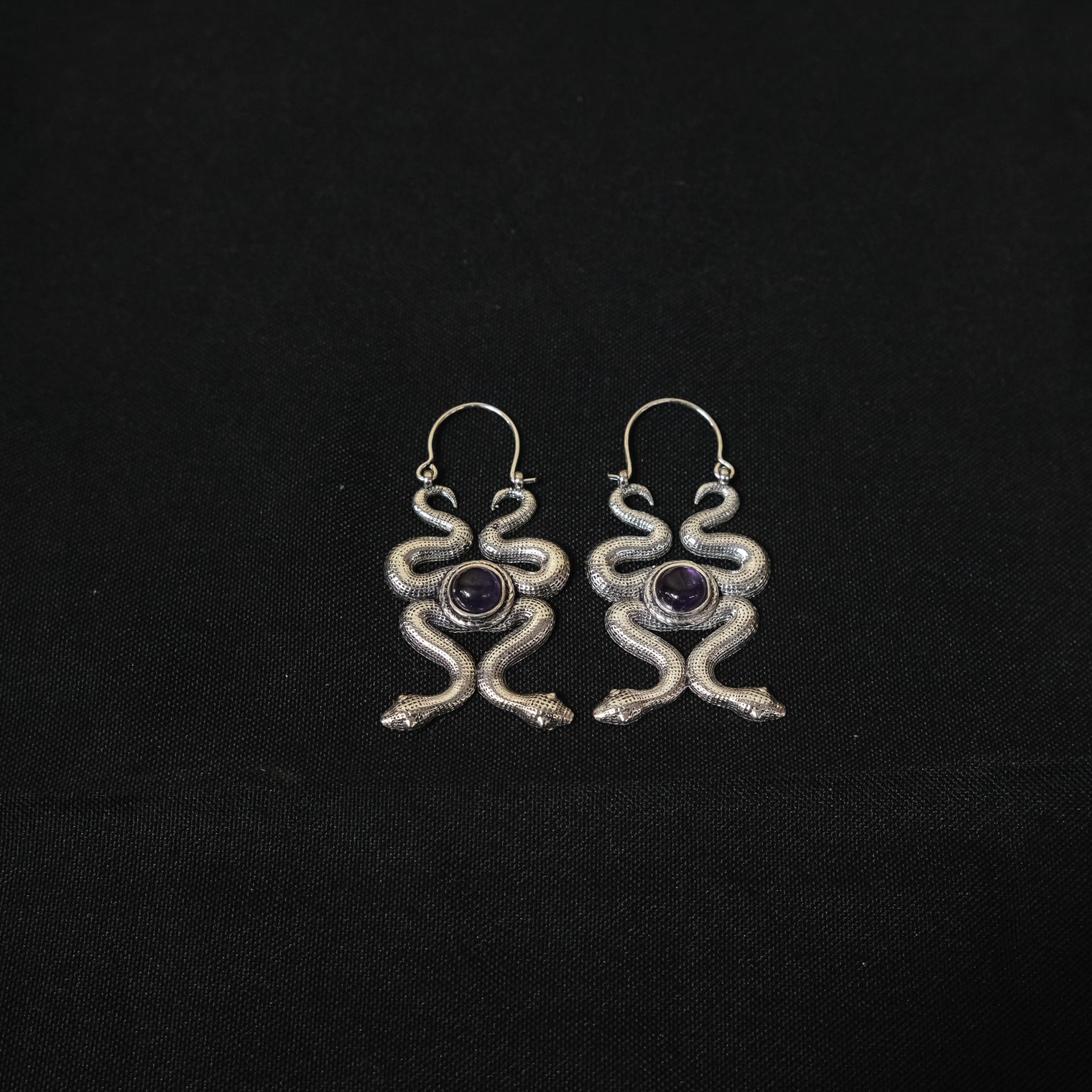 Dangle Goth Snake Earring