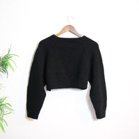 Fairycore Mushroom Knit Crop Sweater