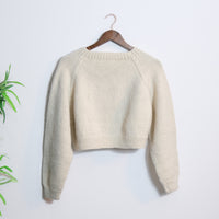 Fairycore Mushroom Knit Crop Sweater