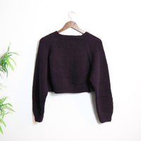 Fairycore Mushroom Knit Crop Sweater