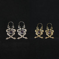 Dangle Goth Snake Earring