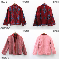 Reversible Velvet Embroidery Jacket
