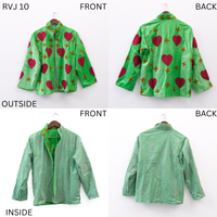 Handmade Embroidered Velvet Reversible Jacket