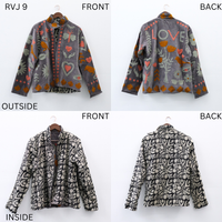 Handmade Embroidered Velvet Reversible Jacket