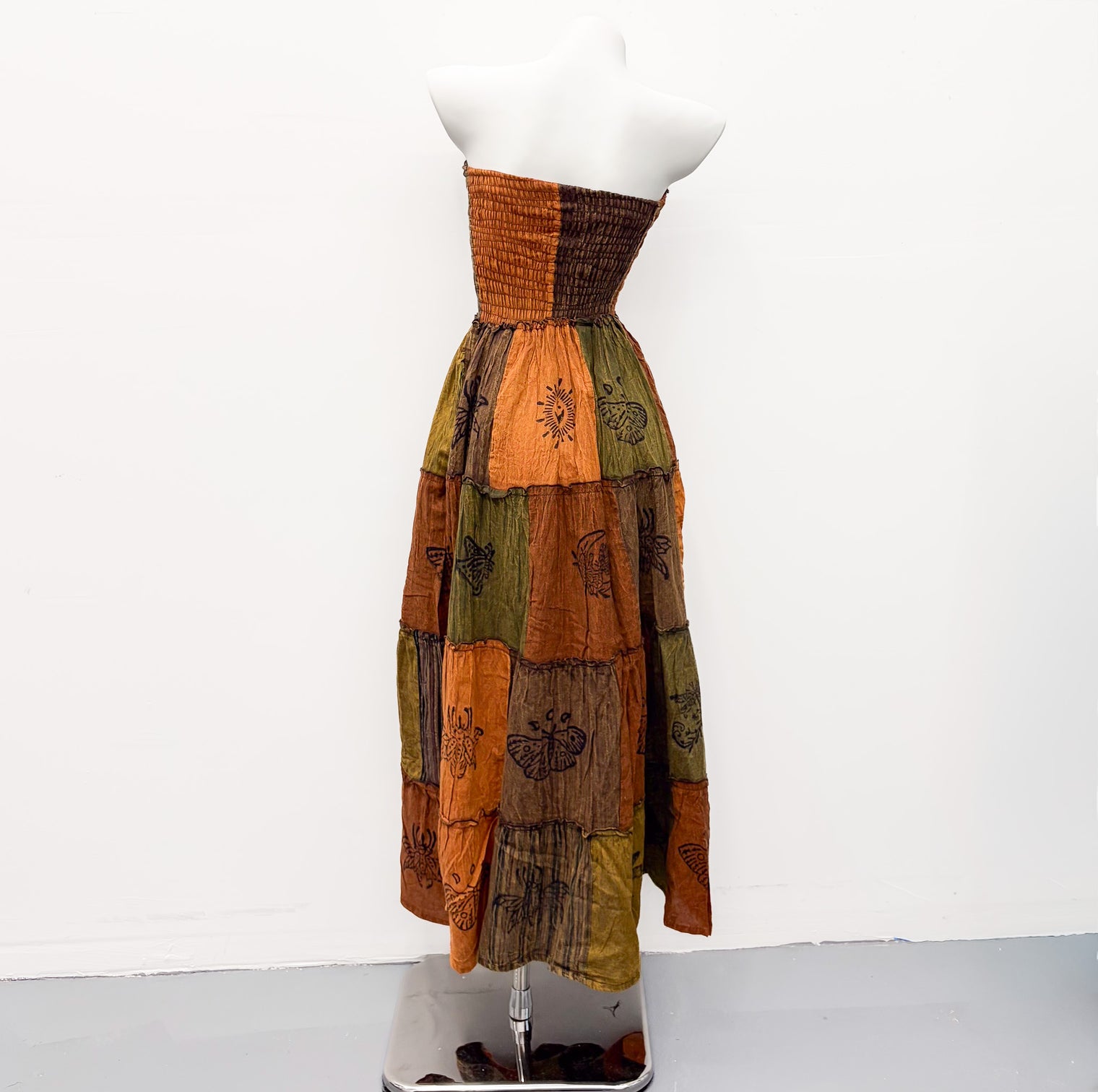 Boho Patchwork Multi Style Dress+ Skirt